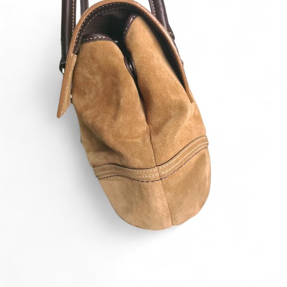 COACH Soho Suede Y2K Satchel in tan/brown - Picture 5 of 10